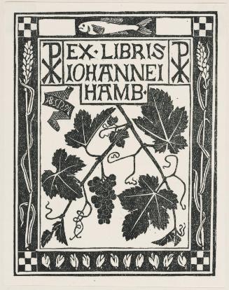 Bookplate: Johannes Hamb.