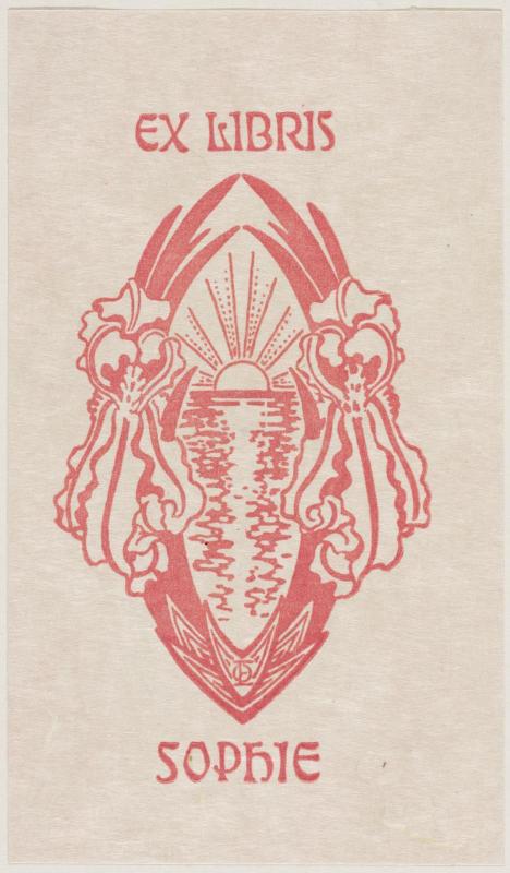 Bookplate for Sophie, Baroness of Foelkersam