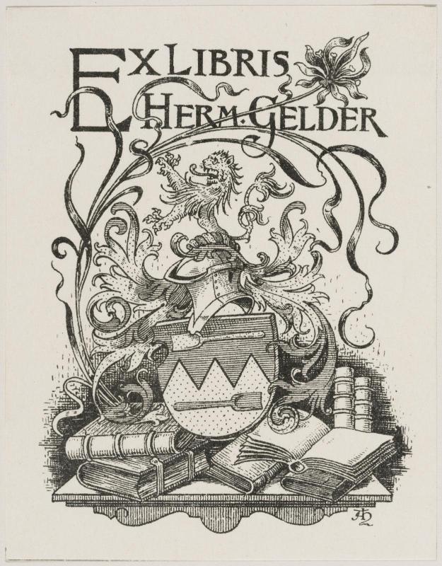 Bookplate: Herm. Gelder