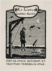 Bookplate: Georges Goury (Motto)