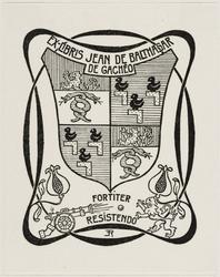 Bookplate: Jean de Balthasar de Gacheo