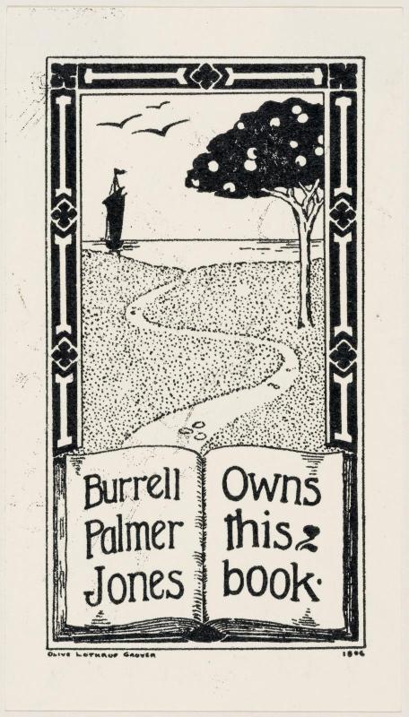 Bookplate of Burrell Palmer Jones