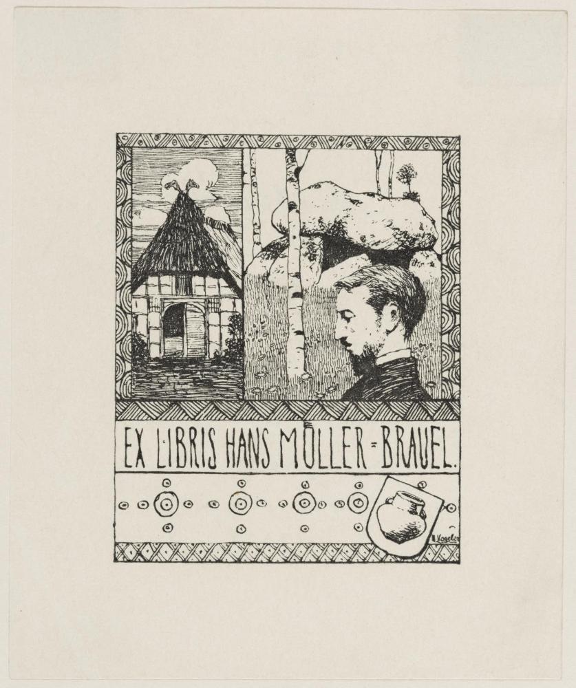 Bookplate: Hans Müller-Branel