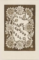 Bookplate: Florence English Noll