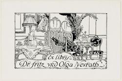 Bookplate: Dr. Fritz & Olga Nevrath