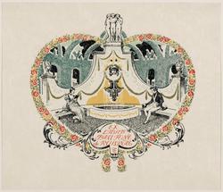 Bookplate of Pau Font de Rubinat