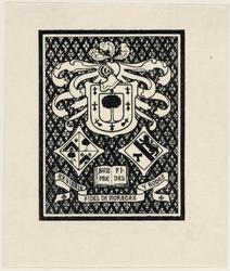 Bookplate of Fidel de Moragas y Rodes