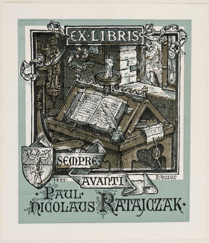 Bookplate: Paul Nic. Ratajczak