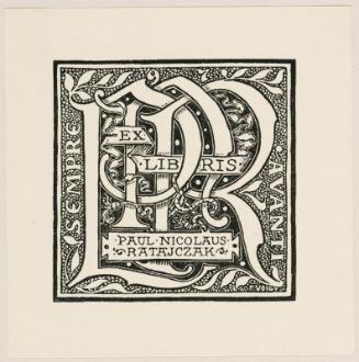 Bookplate: Paul Nic. Ratajczak