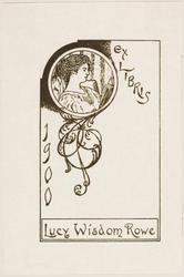 Bookplate: Lucy Wisdom Rowe