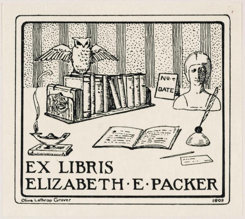 Bookplate of Elizabeth E. Packer