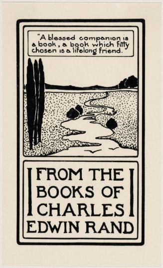 Bookplate of Charles Edwin Rand