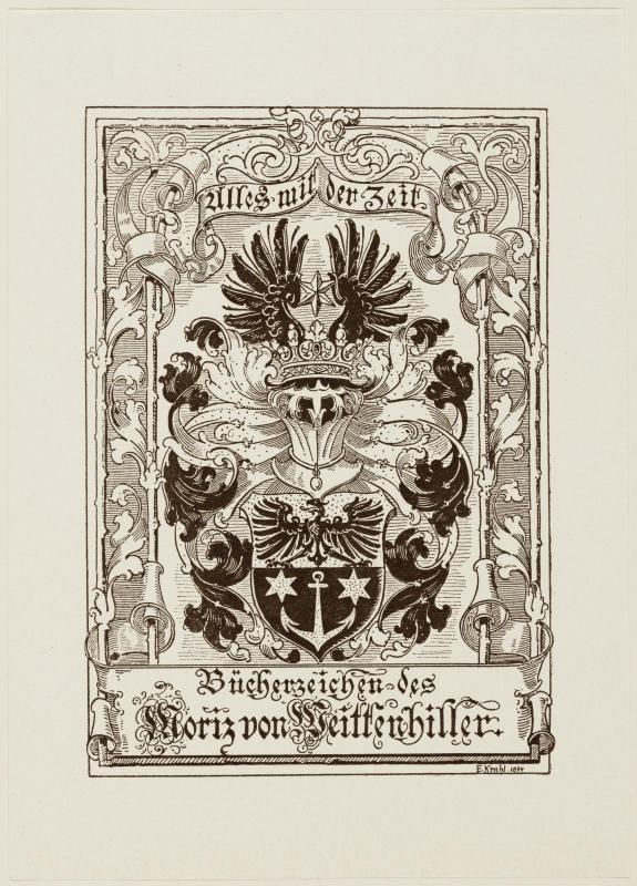 Bücherzeichen des Moriz von Weittenhiller