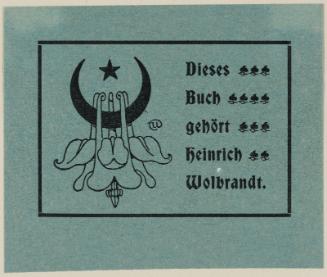 Bookplate: Heinrich Wolbrandt