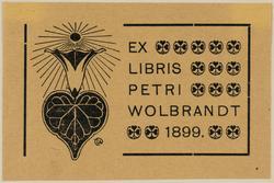 Bookplate: Peter Wolbrandt