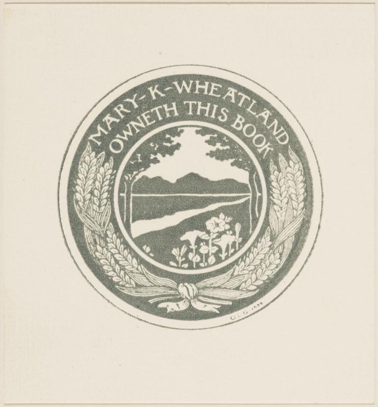 Bookplate of Mary K. Wheatland