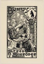 Bookplate: Alfred Schröder