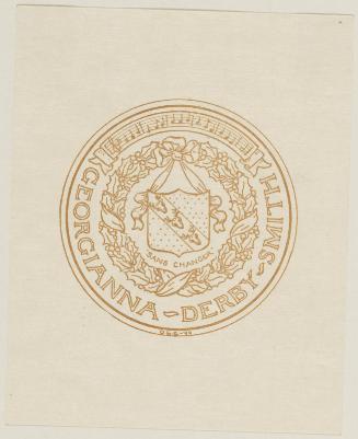 Bookplate of Georgianna Derby Smith