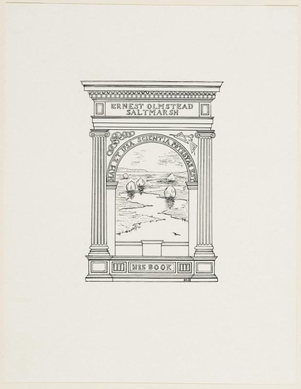 Bookplate: Earnest Elmstead Saltmarsh