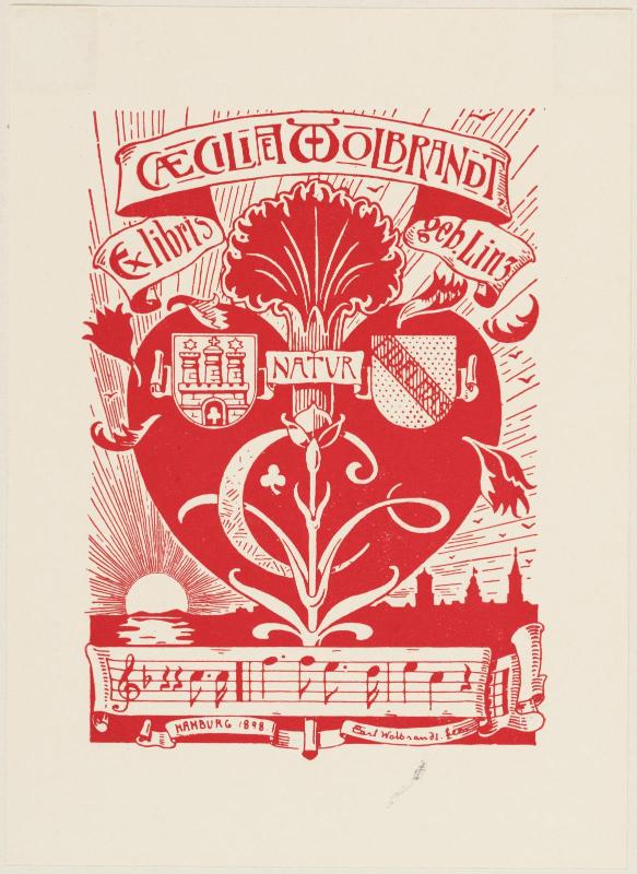 Bookplate:  Caecilia Wolbrandt