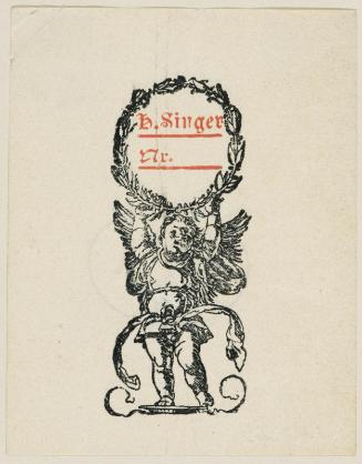 Bookplate: H. Singer