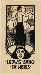 Bookplate: Ludwig Sãng. Ex-Libris