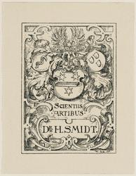 Bookplate: (Motto) Dr. H. Smidt (arms)