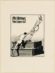 Bookplate: Otto Zähringer, Lehrer