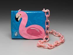 Inflatable flamingo clutch (Detachable shoulder strap, 2 of 2 parts)