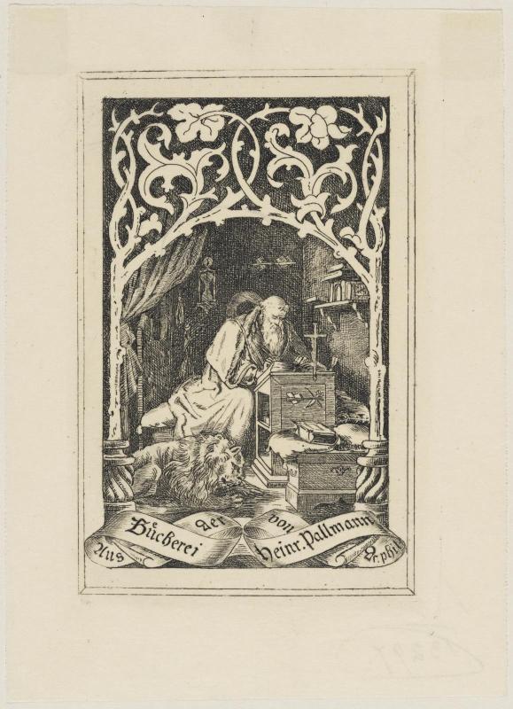 Bookplate: Dr. Phil. Heim. Pallmann