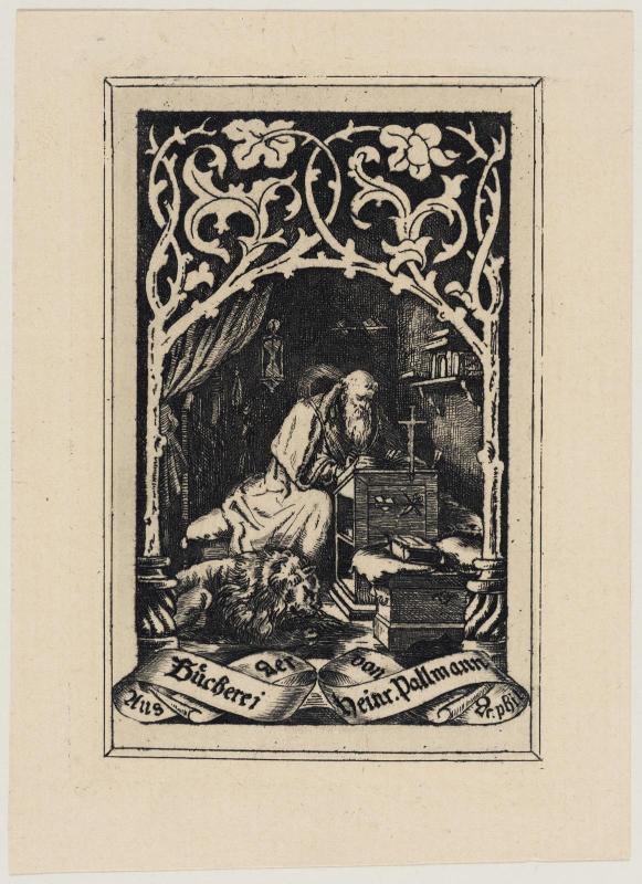 Bookplate: Aus der Bücherei von Heinrich Pallmann