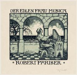 Bookplate of Robert Pariser
