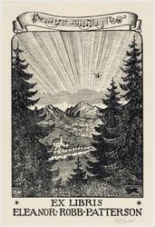 Bookplate of Eleanor Robb Patterson