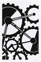 Teimpos modernos (Modern Times, poster for the film directed by Charlie Chaplin)