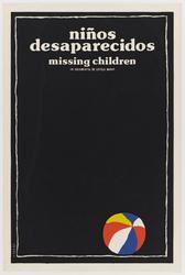 Niños desaparecidos (Missing Children, poster for the film directed by Estela Bravo)