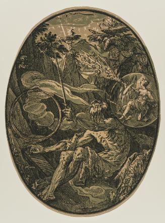 Demogorgon in the Cave of Eternity (from the  Demogorgon and the Deities series, 1 of 7 blocks)