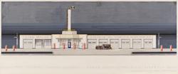 Design for Standard Service Station – Terra Cotta Steel Glass Standard Units