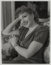 Claudette Colbert Wearing the Starfish Brooch