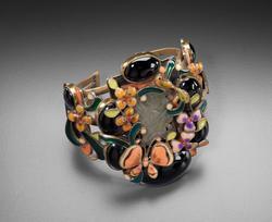 Enamel cuff bracelet
