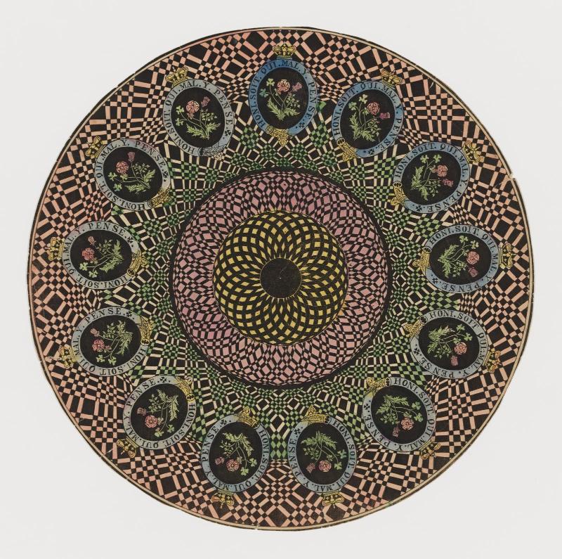 Bottom disk for a zoetrope