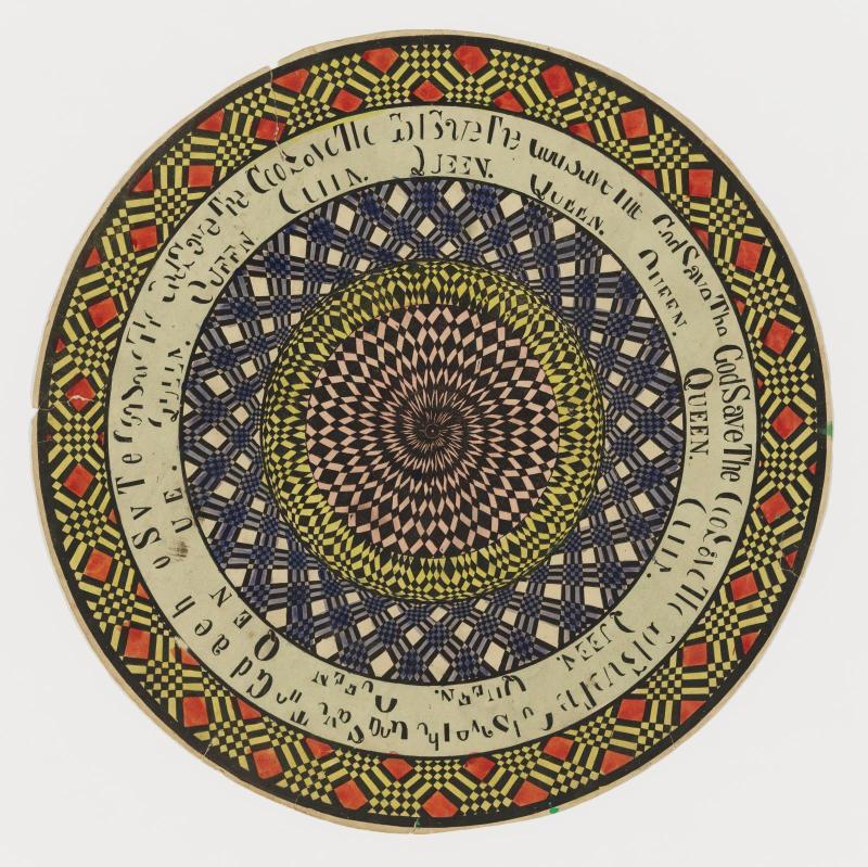 Bottom disk for a zoetrope