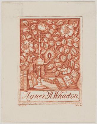 Bookplate: Agnes R. Wharton