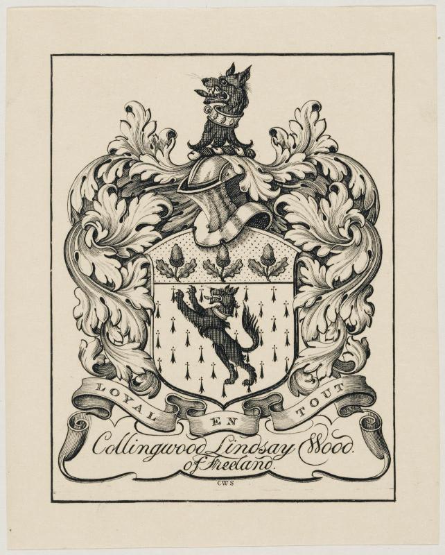 Bookplate: Collingwood Lindsay Wood of Freeland