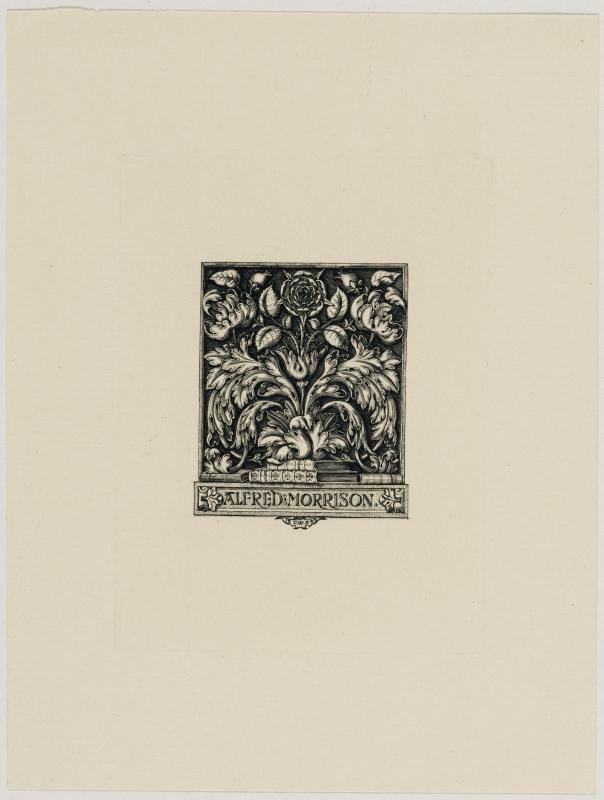 Bookplate: Alfred Morrison