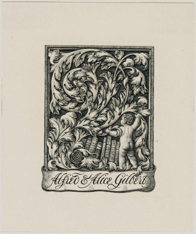 Bookplate: Alfred and Alice Gilbert