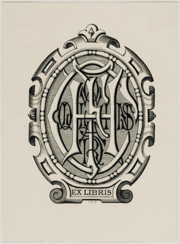 Bookplate: F. Howard Collins (monogram)
