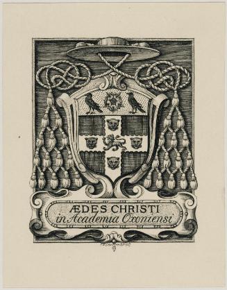 Bookplate: Aedes Christi in Acad. Oxoniensi
