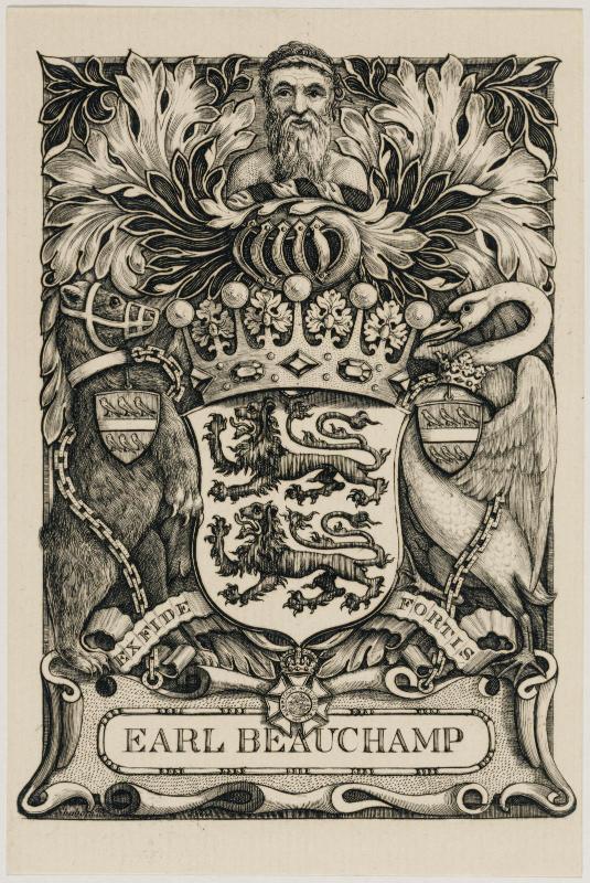 Bookplate: Earl Beauchamp