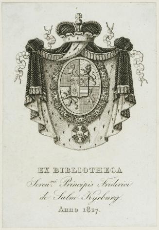 Bookplate: Prince Fred. of Palm-Kyrburg