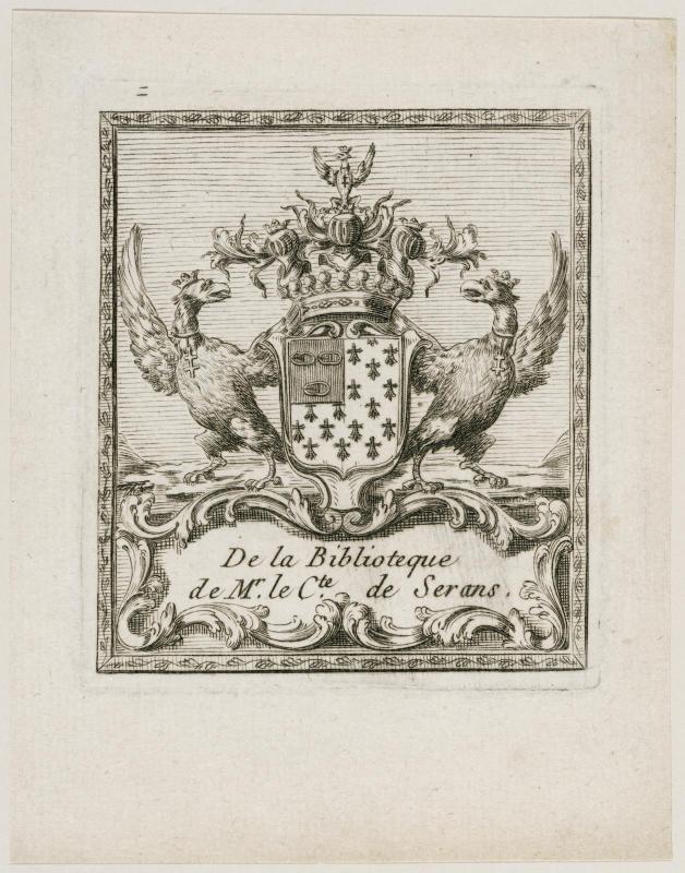 Bookplate: Comte de Serans